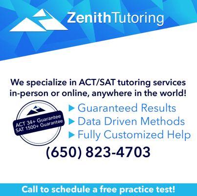 Call to schedule a free practice test!