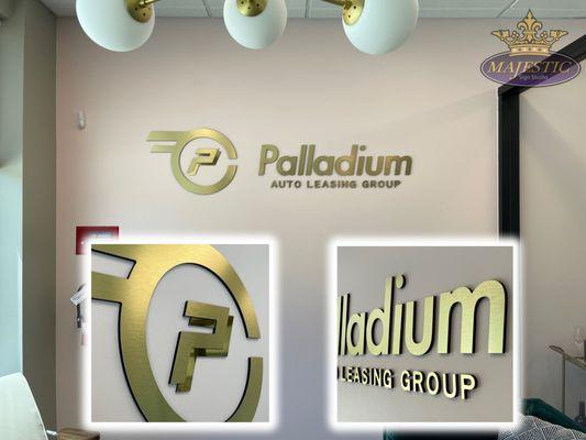 Palladium Auto Leasing Group Interior Signs in Corona by Majestic Sign Studio