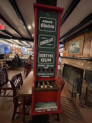 Cool Vintage items in the shop like this Old Chewing Gum Vending Machine for a Penny @ Putnam Pantry in Danvers MA.