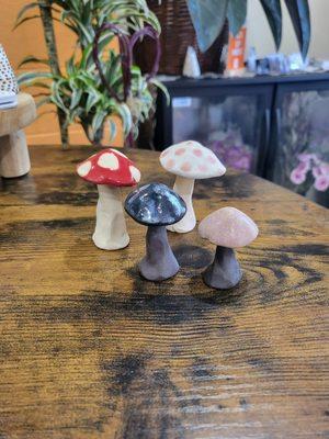 Plant decorations, mushrooms by Ann Hanlin Art