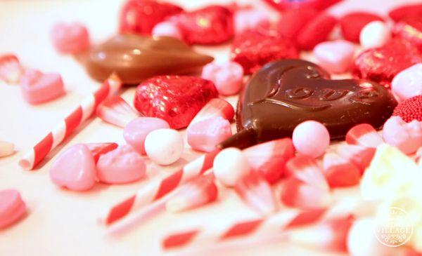 Valentine's chocolate created with love by Chocolate Covered Wagon at Gardner Village.