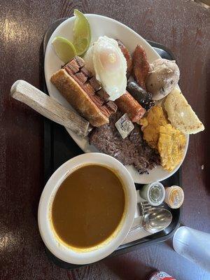 Bandeja Paisa Asada and Empanada Colombiana Combo