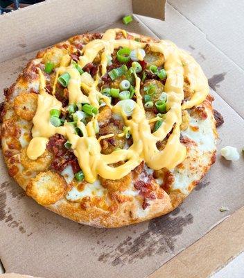 Loaded Tot-zza Pizza