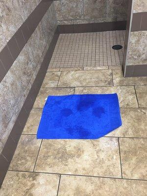 Bath mat that was left