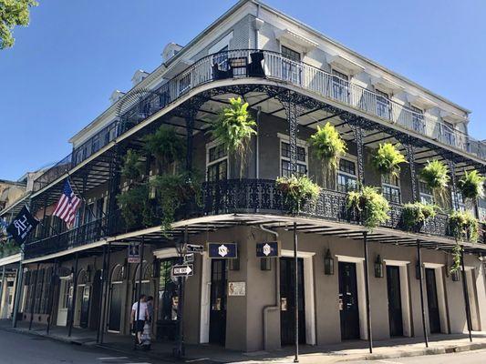 Exterior of the hotel on Royal Street