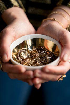 Stackable dainty rings