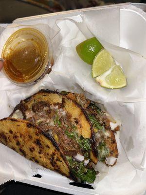 Oxtail Birria Grilled Tacos