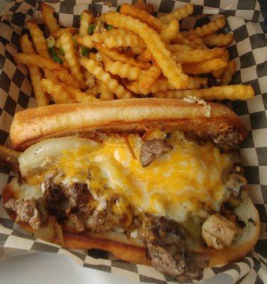 Tenderloin Steak Sandwich with Truck Fries