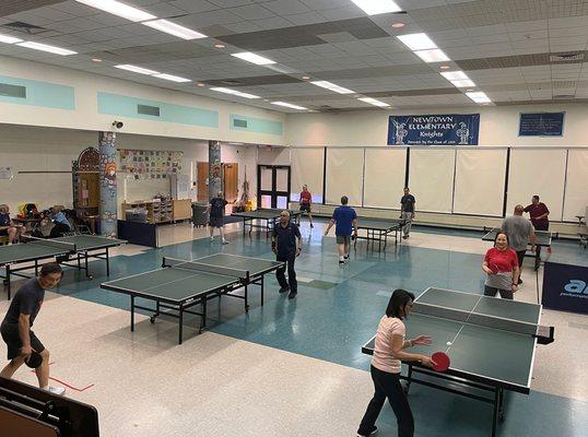 Newtown Table Tennis Club at the Elementary School