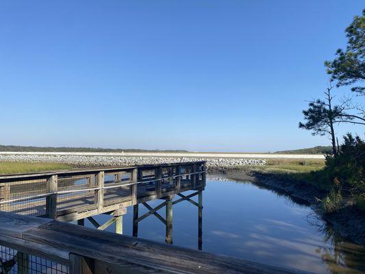 Dock for fishing