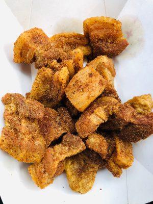 Fresh homemade cracklin's