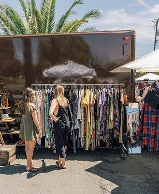 The Bus Stop on wheels at a fan fav pop-up event: Sac Vintage Market!