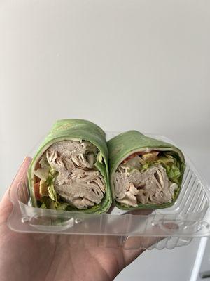 Turkey and provolone wrap