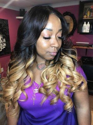 Sew-in with custom color