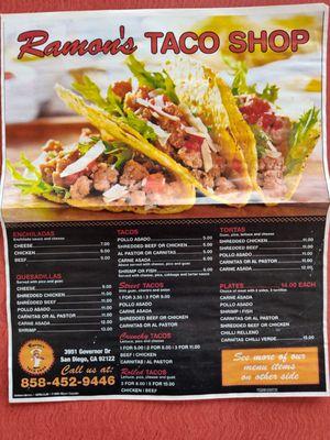 Menu front: Sept 2023