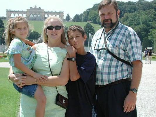 On vacation in Austria, summer 2002, with family, while performing with the Bel Canto Singers.