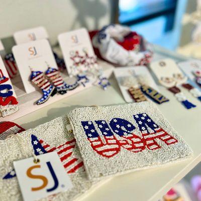 Rep your red, white, and blue with patriotic accessories!