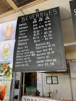 Beverage Menu