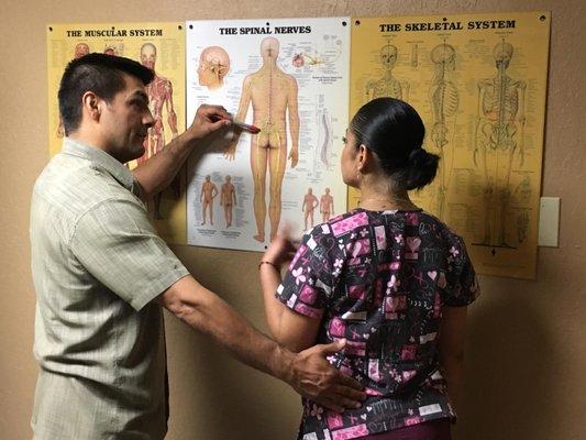 Extensive Chiropractic Examination and Patient Education