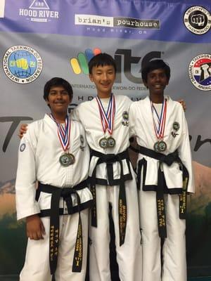 First, Second, and Third a clean sweep for Mightyfist Students at the Oregon Tournament