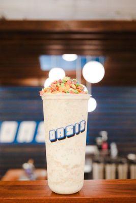 Fruity Pebbles ice cream shake