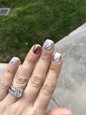 Marble nails!