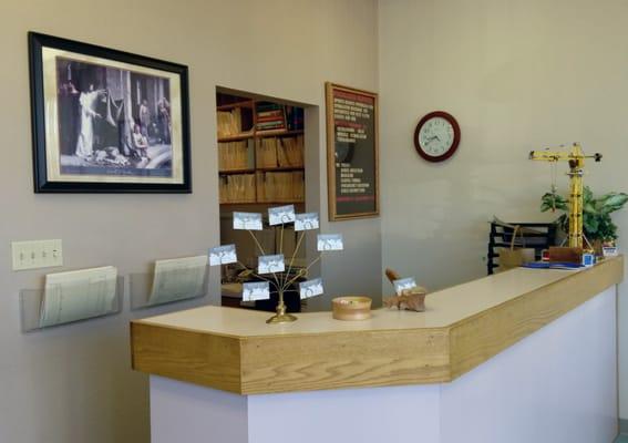 Knowles Chiropractic front desk.