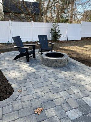 Gorgeous new fire pit area!