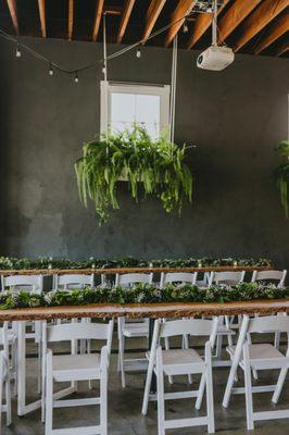 the gorgeous garlands they had for our wedding!