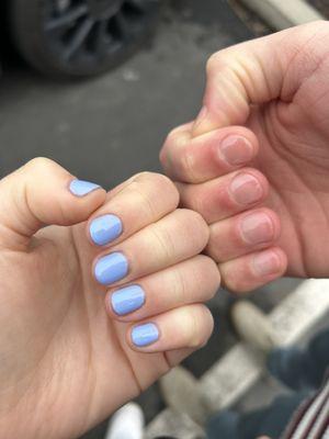 2 regular manicures