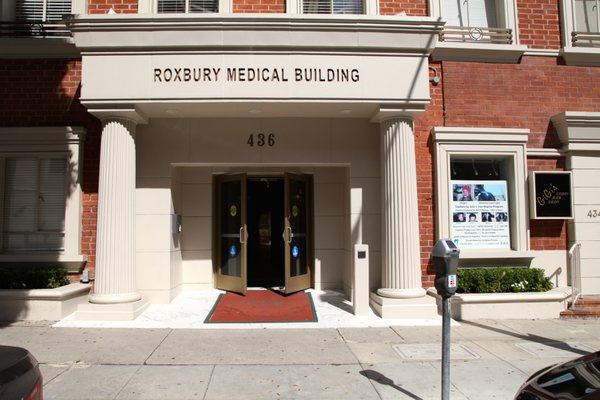 The entrance to our building