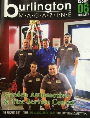 Garden Automotive & Tire featured  in Burlington Magazine