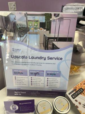 Laundry pick up service prices