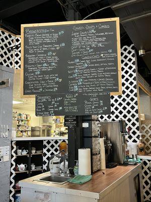 Menu board