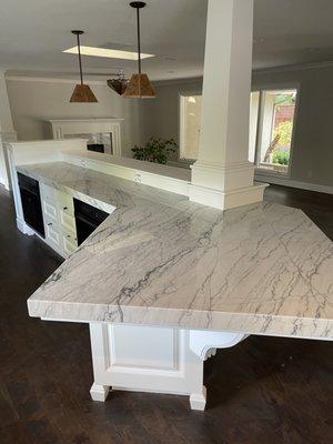 Quartzite countertop.