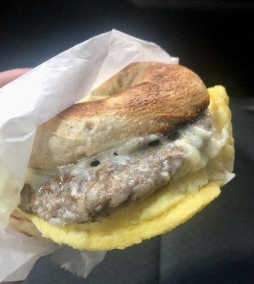 Sausage, Egg & Cheese Breakfast Sandwich