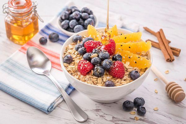 Gluten Free Blueberry Orange and Oats Breakfast Bowl