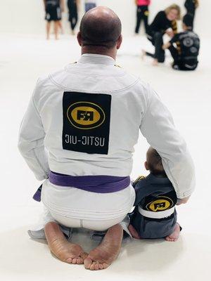 Baby Ransom wearing his first Gi