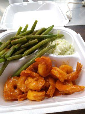 Buffalo Shrimp. Green Beans. Cole Dlaw