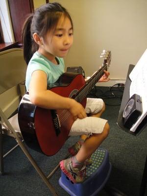 One of our youngest students!