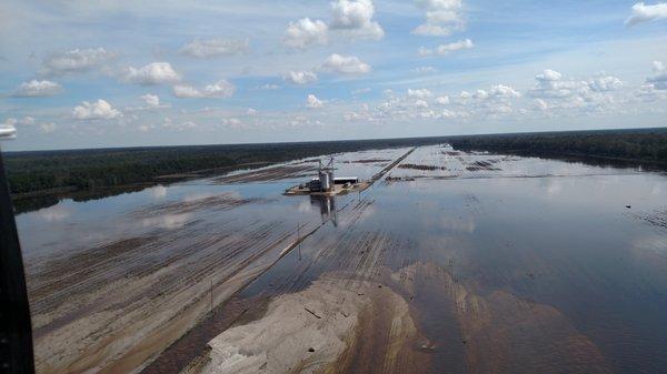 Inspecting flood damage in 2015