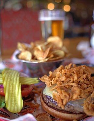 Buffalo burger with beef instead of chicken is great!