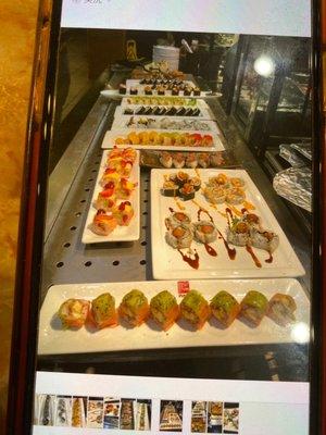 Sushi buffet bar