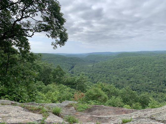 Austin Hawes Campground viewed from the a lookout on the Jessie Gerard trail, People's Forest.