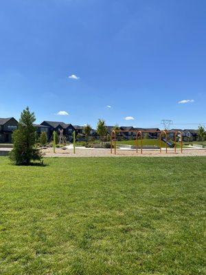 Playground & grass area