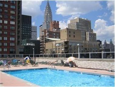 Outdoor rooftop pool