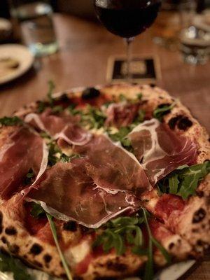 Margherita pizza  with Arugula & Prosciutto delicious