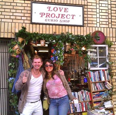 Standing in Front of the little Love Project storefront =)