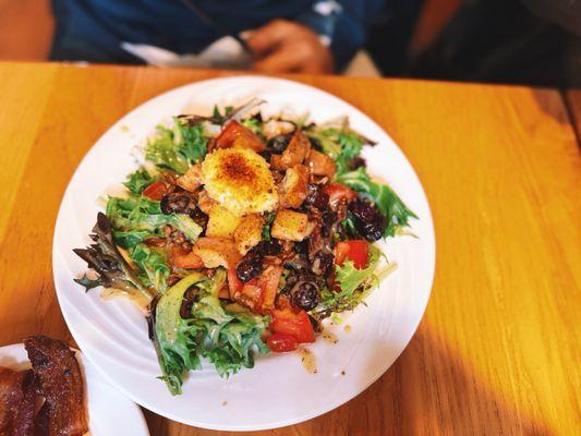 Warm Goat Cheese and Spiced Pecan Salad