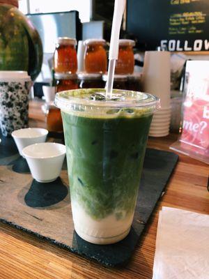 Large Matcha with Soy milk